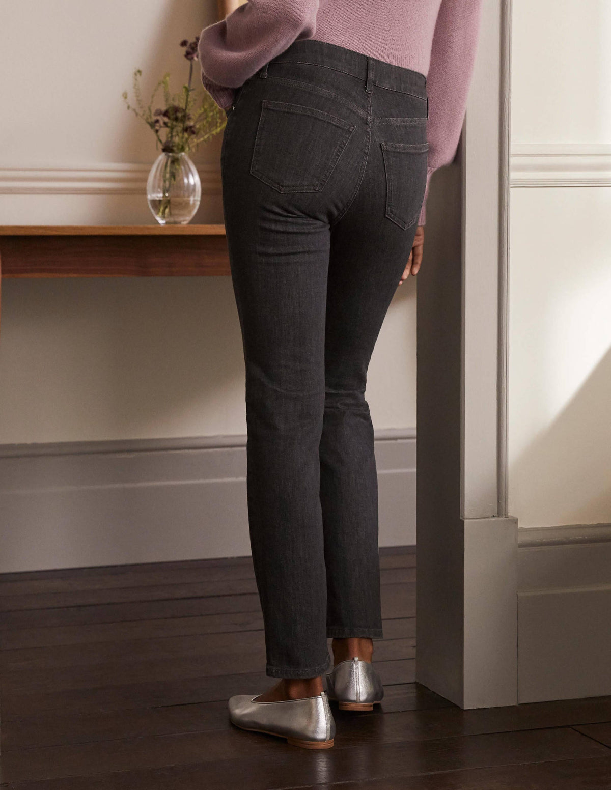 Slim Straight Jeans-Authentic Grey-5