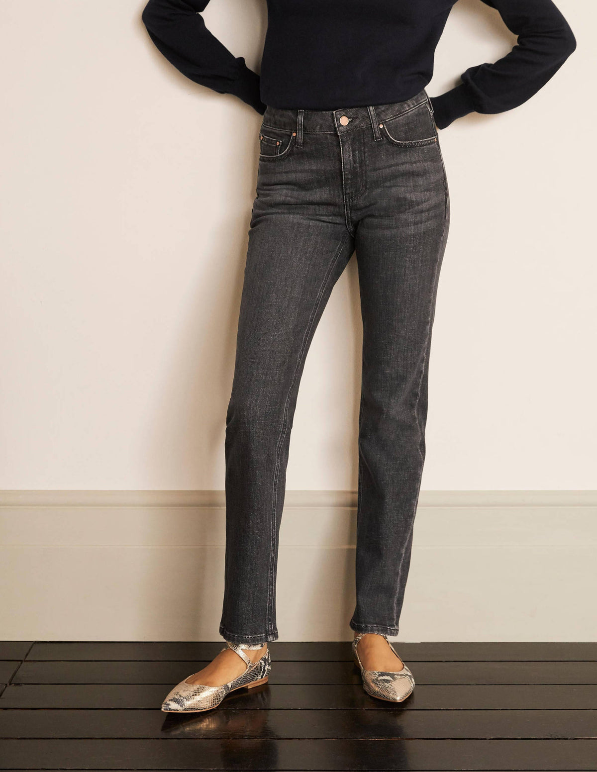 Slim Straight Jeans-Authentic Grey-8
